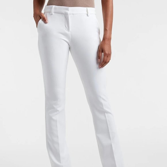 Express Pants & Jumpsuits Express Womens White Mid Rise Super Soft